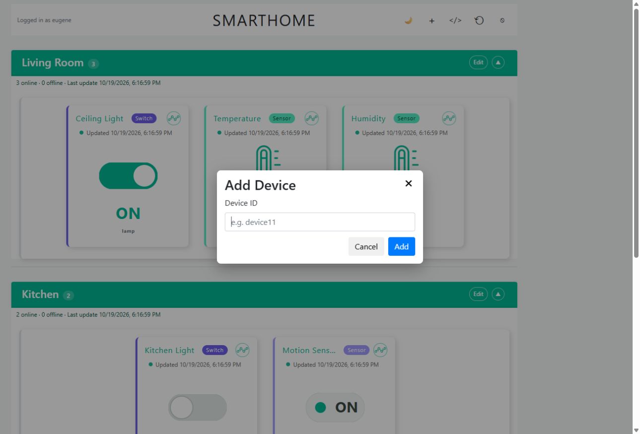 Add device dialog